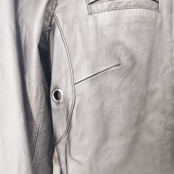 Rachel Zoe Moto Genuine Leather Jacket Size XXS - Picture 6 of 14